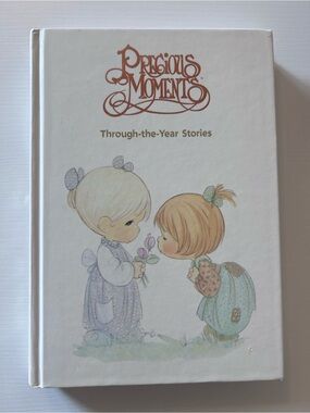 VINTAGE Precious Moments “Through The Year Stories” Hardcover Book